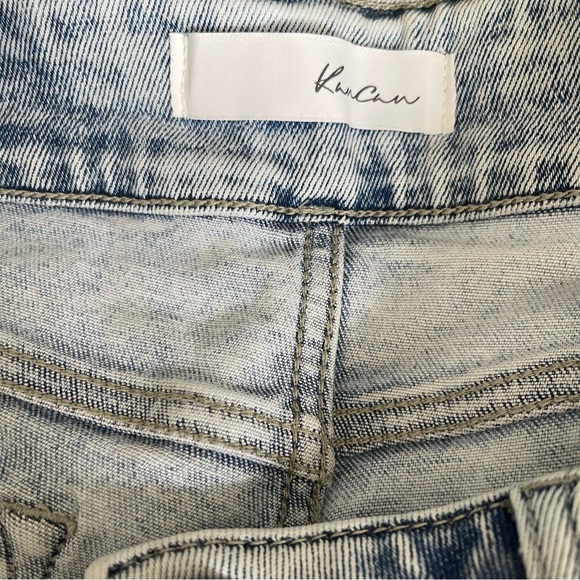 KanCan Cadence Ultra High Rise Slim Straight‎ Leg Jeans Size 15/31 Light Wash - Picture 3 of 4